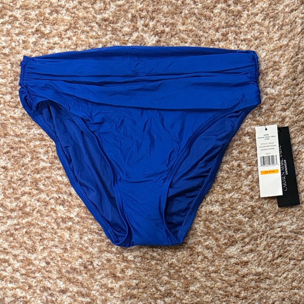 Carmen Marc Valvo Royal Blue Bikini Bottom